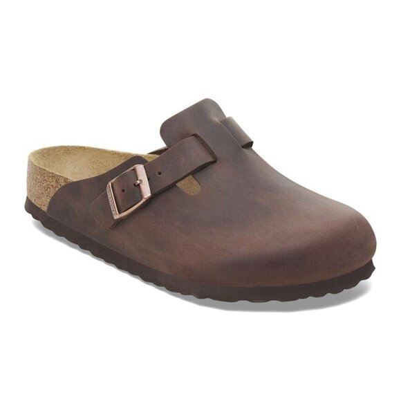 Birkenstock Boston Soft Footbed Havana leather Clogs Slides size 44 NEW